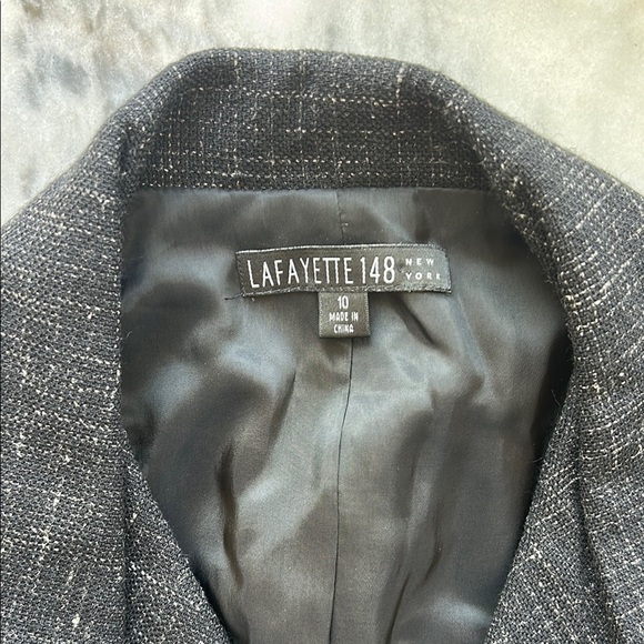 Lafayette 148 Women's Grey Tweed Blazer/Jacket | 10 - Picture 3 of 4